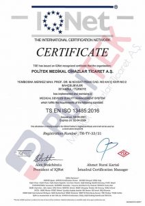 TS EN ISO 13485 Medical Devices Quality Management System Certificate